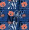 Licensed NCAA Auburn University Letters Cotton Fabric by the Yard